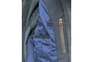 Internal Zip Pocket detail Navy Soft Shell Women
