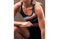 Women’s Running Crop Top – Flash Orange Racer Back