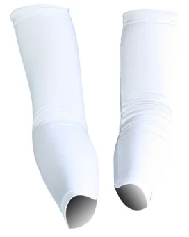 Pure White Unisex Sun Sleeves | Arm Warmers | Triathlon Gear | Cycling Clothing | Running Gear