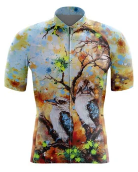 Regeneration Cycle Jersey - Kookaburras on a regenerating landscape
