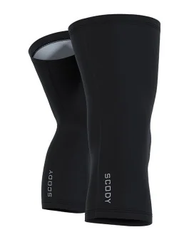Solid Black Thermo-fit Knee Warmers