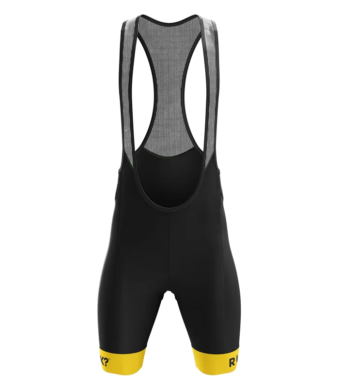 Black Cycle Bib Shorts, X-Opaque Cuff, Supporting RUOK