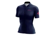 Staple French Navy with Strawberry logo detail  Cycle Jersey | Cycling Clothing