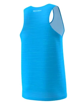 Cyan Splice Active/Run Singlet  97% Recycled Fabric | Running Gear