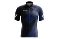 Slide Navy Cycle Jersey with White Logo detail | Cycling Clothing