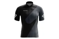 Black Cycle Jersey with Grey Slide detail | Cycling Clothing