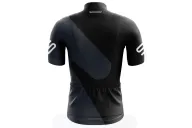 Black Cycle Jersey with Grey Slide detail | Cycling Clothing