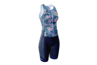 Women’s Triathlon Suit - Front Zip - Briar Rose | SCODY