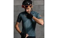 Racing Green Cycle Jersey with Orange Logo detail | Cycling Clothing