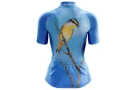 Australian Artist Cycle Jersey featuring a bright Pardalote perched on a branch against the blue Australian sky | Cycling Gear