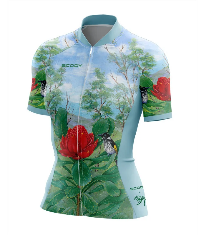 Choose Sleeve Performance Cycle Jersey - Waratah Waiting, Women