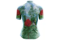 Australian Artist Cycle Jersey featuring a Waratah on an Australian Landscape | Cycling Gear