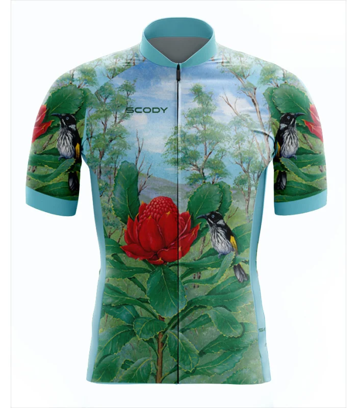Choose Sleeve Performance Cycle Jersey - Waratah Waiting, Men