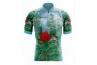 Australian Artist Cycle Jersey featuring a Waratah on an Australian Landscape | Cycling Gear