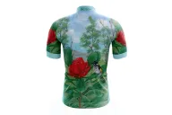 Australian Artist Cycle Jersey featuring a Waratah on an Australian Landscape | Cycling Gear