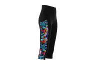 Fluoro Splash Women's 3/4 Active Tights - Fluorescent Design