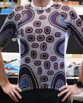 Family Mens Cycling Jersey Australian Made Danielle Leedie Gray front| Cycling Gear