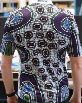 Family Mens Cycling Jersey Australian Made Danielle Leedie Gray back | Cycling Gear