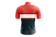 Cycle Jersey with Oarnge upper body and Dark Green lower body, with band of white across chest | Cycling Gear |cycle Jersey