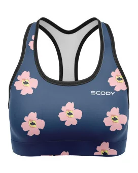 Flower Crop Top, Racer Back - Women | Active Wear