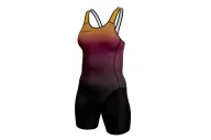Women's Aurora triathlon suit w open back for sale at Scody Australia. Flexible payment options| Triathlon Suits