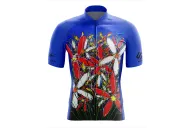 Cycle Jersey with design based on original art work Tangled Flowers by David Hart