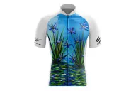 Cycle Jersey with design based on original art work Reflection  by David Hart