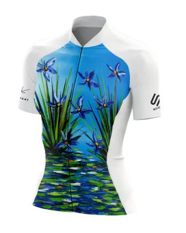 Cycle Jersey with design based on original art work Reflection  by David Hart | Cycling Gear
