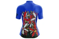 Cycle Jersey with design based on original art work Tangled Flowers by David Hart | Cycling Gear