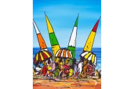 Original art work Beach Party by David Hart | Cycling Gear