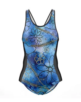 Swim-Optimised Triathlon Swimsuit - Floral Cluster