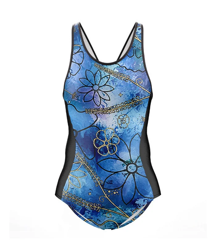 Swim-Optimised Triathlon Swimsuit - Floral Cluster