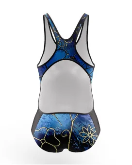 Women's Floral Cluster triathlon swimsuit for sale at Scody Australia. Flexible payment options| Triathlon Suits