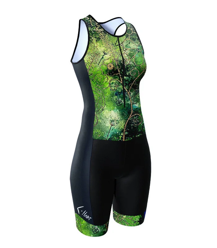 Perform Triathlon Suit, Front Zip - Floral Cluster