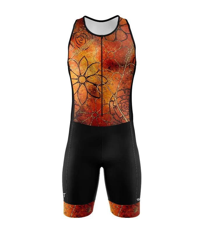 Perform Triathlon Suit, Front Zip - Floral Cluster