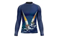 David Hart Sailing Boats Unisex Surf Rashie, UPF50+ | Beach Wear