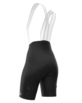 Optimise Cycle Bib Shorts, Pure Black -Women, Silicone Gripper, Low Profile Straps | Made in Australia