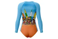 David Hart Beach Party Sleeved Swimsuit, UPF50+ | Beach Wear