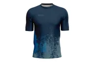 Navy/Blue Grassed Mountain Bike Shirt with zip pocket - Men | Mountain Biking | Commuter