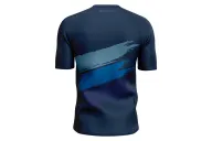 Navy/ Blue Shredded Mountain Bike Shirt with zip pocket - Men | Mountain Biking | Commuter