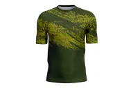 Olive Green/ Green Gravelled Mountain Bike Shirt, UPF50+ - Men | Mountain Biking