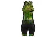 SCODY Women’s Floral Triathlon Suit – Sleeveless, Zip Front