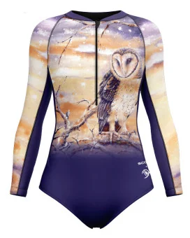 Sleeved Swimsuit, UPF50+ - Monty Owl