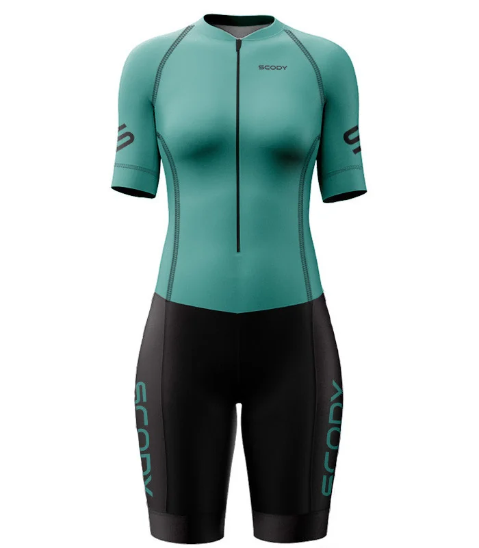 Performance Sleeved Triathlon Suit, UPF50 - Staple Colours