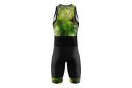 Men's Floral Cluster (Green) sleeveless triathlon suit for sale at Scody Australia. Flexible payment options| Triathlon Suits