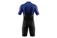 Cobalt Blue Aerodynamic Men's triathlon suit w full zip for sale at Scody Australia. Flexible payment options|