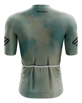 Aero Optimised Cycle Jersey Stratus Twilight - twilight blues and greys Cycling Jersey | Made in Australia
