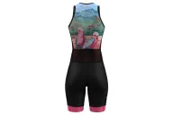 Women's sleeveless triathlon suit featuring Kristy-Ann Duffy's artwork | Flexible payment options| Triathlon Suits