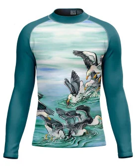 Kristy-Ann Duffy Kelp Gulls Unisex Surf Rashie, UPF50+ | Beach Wear
