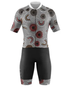 Men's Custodians of the Land optimised triathlon suit for sale at Scody Australia. Flexible payment options| Triathlon Suits